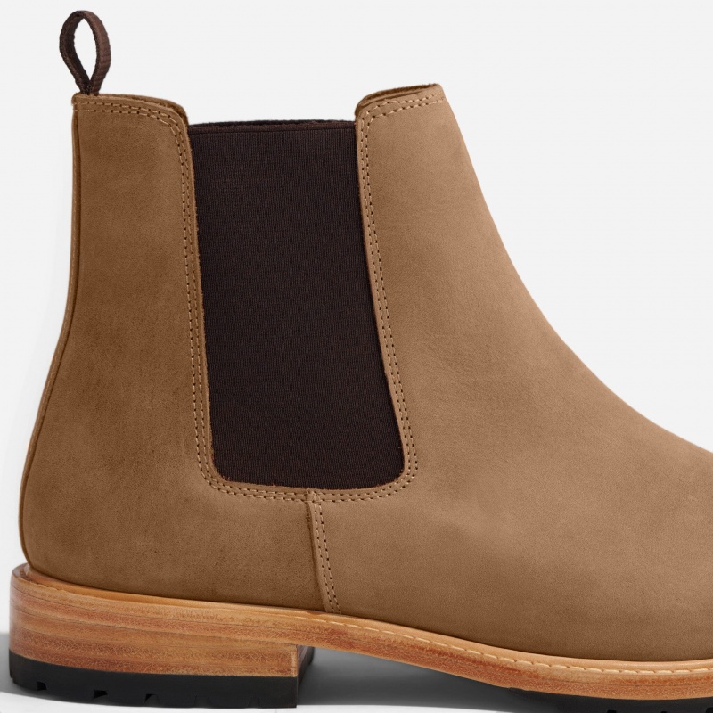 Brown Men's Nisolo Marco Everyday Chelsea Boots | 047632-MZS