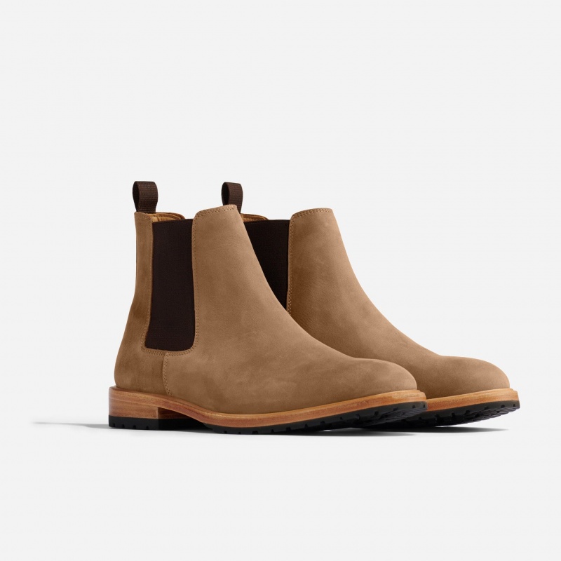 Brown Men\'s Nisolo Marco Everyday Chelsea Boots | 047632-MZS