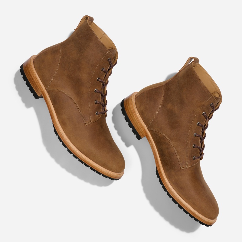 Brown Men's Nisolo Martin All-Weather Boots | 364781-PJQ