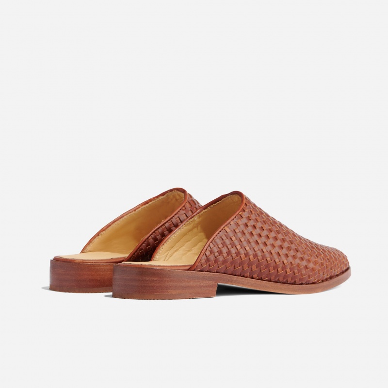 Brown Women's Nisolo Ama Woven Mule | 536710-KHR