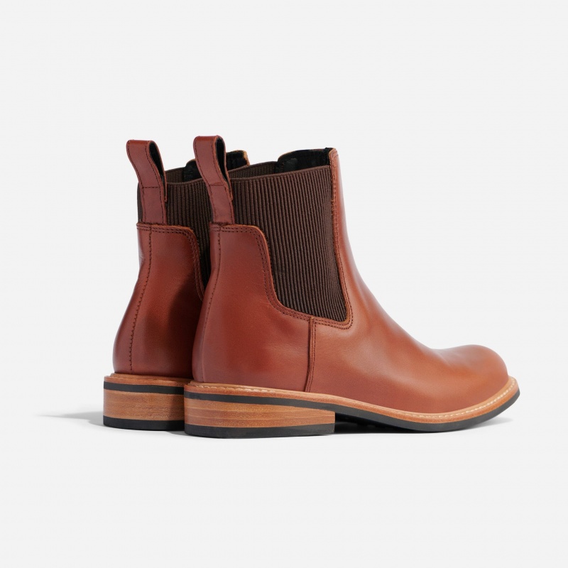 Brown Women's Nisolo Carmen Chelsea Boots | 498065-DHV