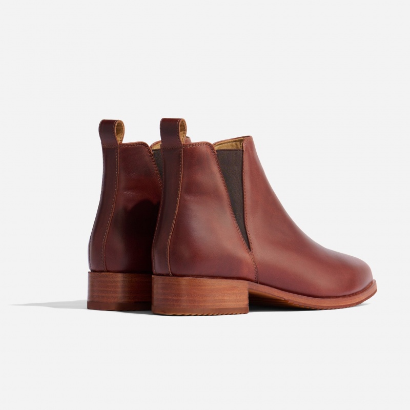 Brown Women's Nisolo Eva Everyday Chelsea Boots | 537024-NHW