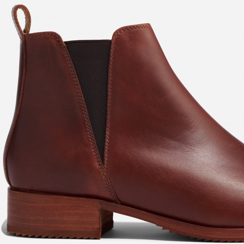 Brown Women's Nisolo Eva Everyday Chelsea Boots | 537024-NHW