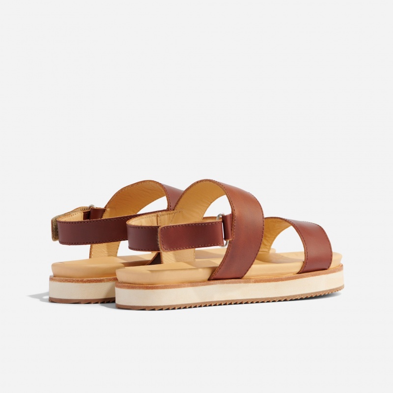 Brown Women's Nisolo Go-To Flatform Sandals | 240157-JZC