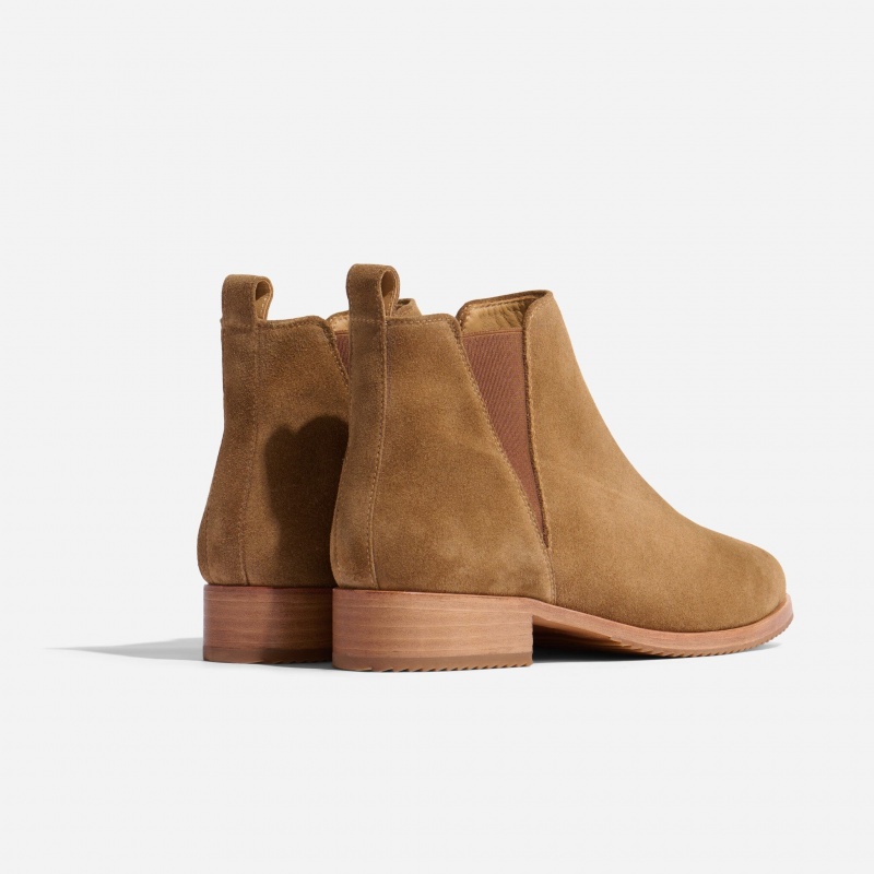 Grey Brown Women's Nisolo Eva Everyday Chelsea Boots | 051938-THA