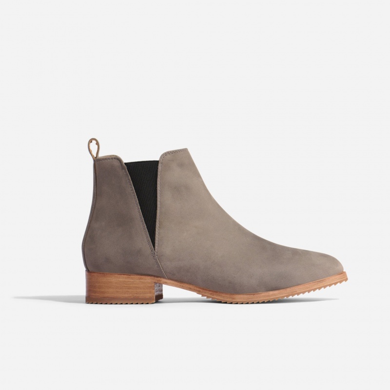 Grey Women's Nisolo Eva Everyday Chelsea Boots | 341059-OCV