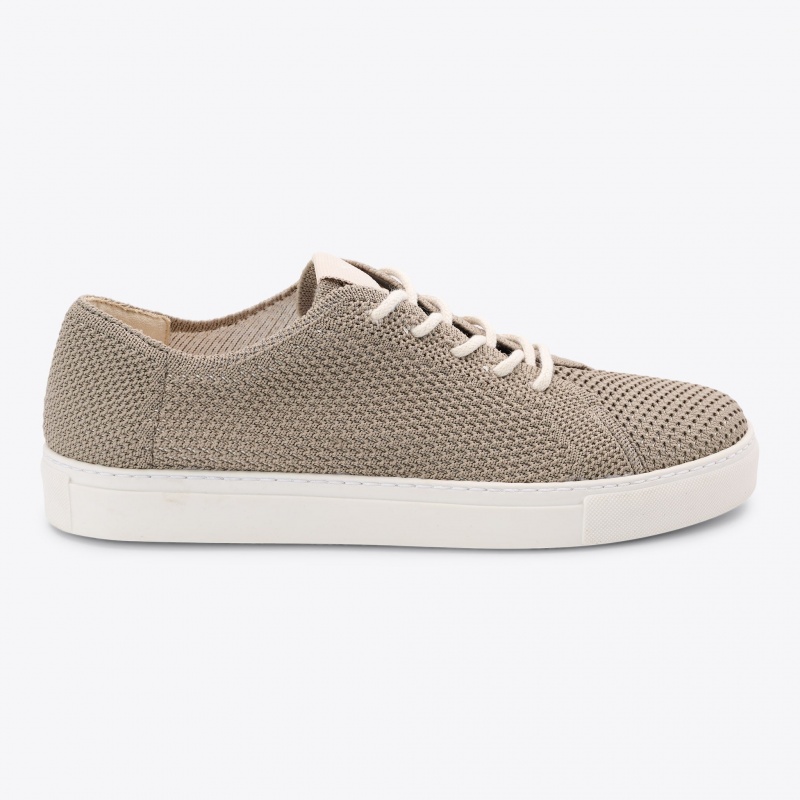 Grey Women's Nisolo Go-To Eco-Knit Sneakers | 096278-WZD