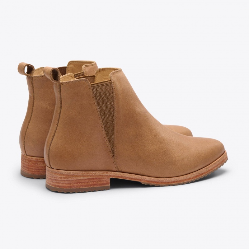 Khaki Women's Nisolo Classic Chelsea Boots | 834219-MHY