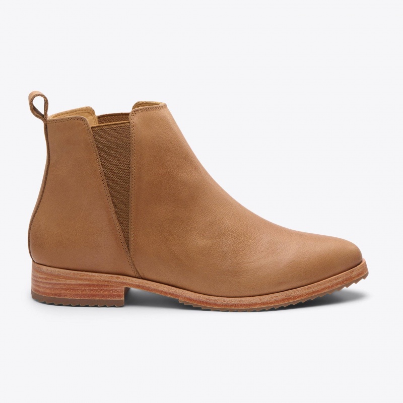 Khaki Women's Nisolo Classic Chelsea Boots | 834219-MHY