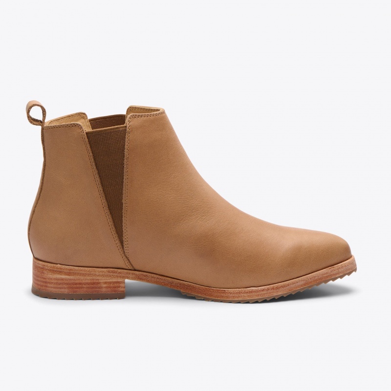 Khaki Women's Nisolo Classic Chelsea Boots | 834219-MHY