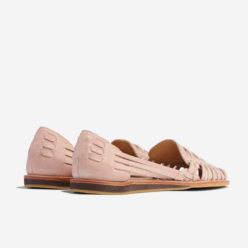 Rose Women's Nisolo Huarache Sandals | 285136-OHK