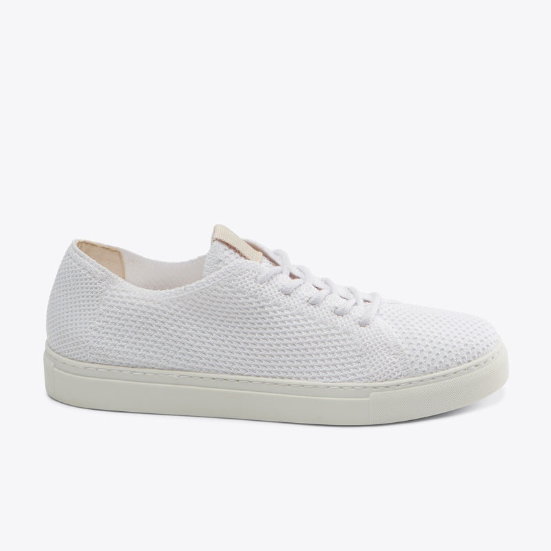 White Women's Nisolo Go-To Eco-Knit Sneakers | 015648-YRX