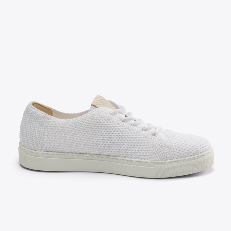 White Women's Nisolo Go-To Eco-Knit Sneakers | 015648-YRX