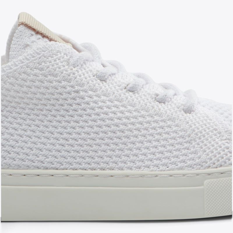 White Women's Nisolo Go-To Eco-Knit Sneakers | 015648-YRX